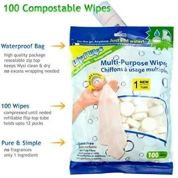 Travel Ready Biodegradable Multi-Purpose Wipes