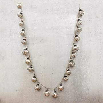 72-Inch Mercury Glass Christmas Tree Garland for Elegance