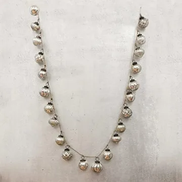 72-Inch Mercury Glass Christmas Tree Garland for Elegance