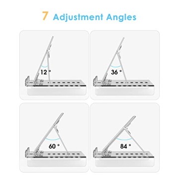 Adjustable Acrylic Tablet Stand for iPad and Devices Up to 13 Inches