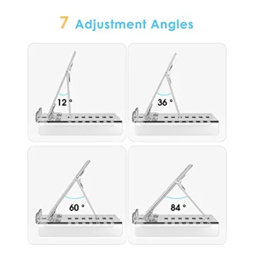 Adjustable Acrylic Tablet Stand for iPad and Devices Up to 13 Inches