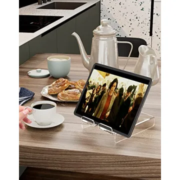 Adjustable Acrylic Tablet Stand for iPad and Devices Up to 13 Inches