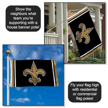 WinCraft New Orleans Saints Flag 3x5 Dual-Sided Durable