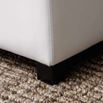 Tiffany Malm Storage Bench. This Furniture Storage Bench Is A Convenient Seating Solution For Any Ro...