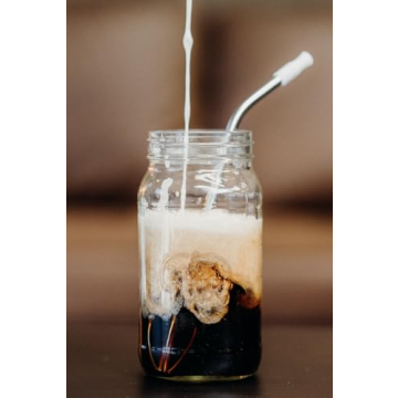 Whiskee Straw 16oz Stainless Steel Mixer Straw with Whisk