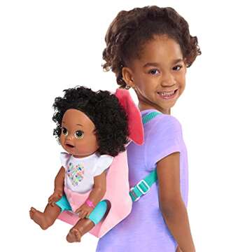 Baby Alive Soft Baby Carrier for Baby Dolls, Doll Not Included, Fits Most 12" - 14" Dolls, Kids Toys for Ages 3 Up by Just Play