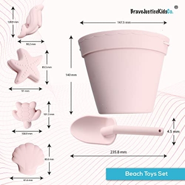 Silicone Beach Toys Set for Kids - Safe and Fun