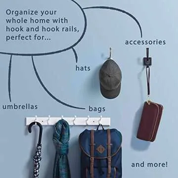 Franklin Brass (5-Pack) Single Wall Hooks 1-Prong Coat/Hat Matte Black Hooks for Hanging Wall Mount Hanger Clothes, Purse, Bag, Towel Organization Decorative Wall Hooks FBSPRH5-FB-C