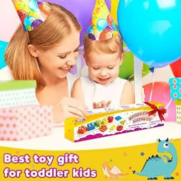 pigipigi Montessori Toys for Toddlers- Wooden Sorting Stacking Blocks for 1 2 3 4 Years Old Baby Boys Girls Learning Shape Color Preschool Educational Activity Game Christmas Birthday Easter Gift