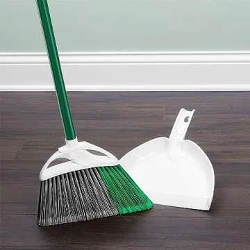 Libman Precision Angle Broom with Dust Pan 11" Wide