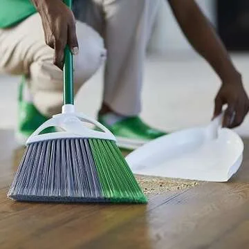 Libman Precision Angle Broom with Dust Pan 11" Wide