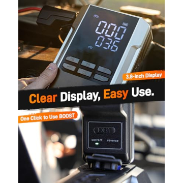 WOLFBOX 3000A Jump Starter Air Compressor Fast Charge