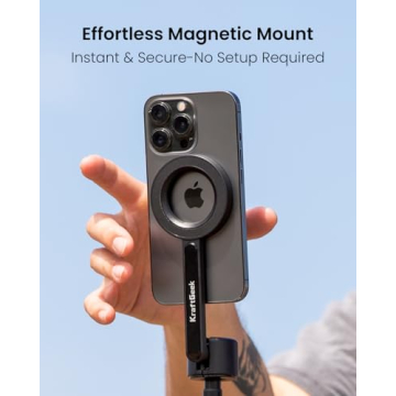 KraftGeek Magnetic Tripod for iPhone - 64" Selfie Stick