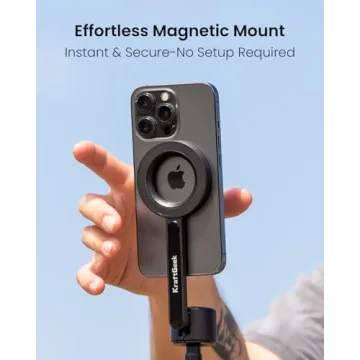 KraftGeek Magnetic Tripod for iPhone - 64" Selfie Stick