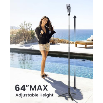 KraftGeek Magnetic Tripod for iPhone - 64" Selfie Stick