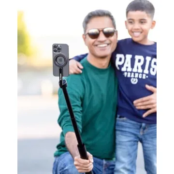 KraftGeek Magnetic Tripod for iPhone - 64" Selfie Stick