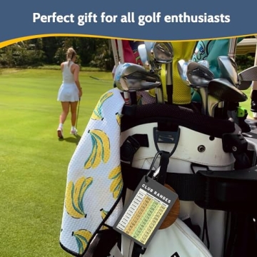 Jemzio Golf Club Range Chart Card for Easy Use by All Golfers