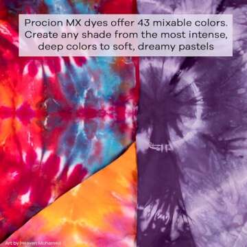 Jacquard Procion Tie Dye Powder 13-Color Set 2/3oz Jars & Soda Ash - Powder Dye for Tie Dye - Perman...