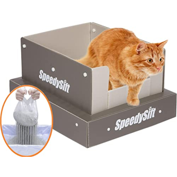 SpeedySift V1 Open-Top Litter Box with Sifting Liners