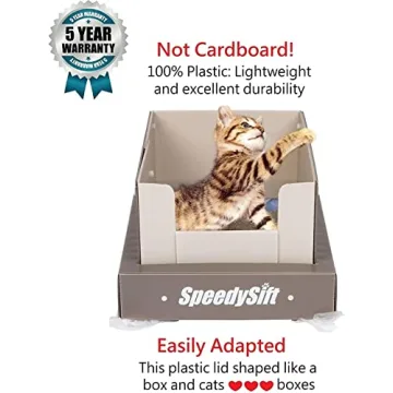 SpeedySift V1 Open-Top Litter Box with Sifting Liners