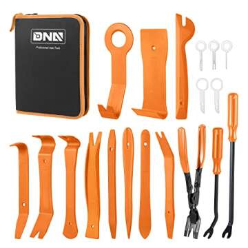 ‎DNA MOTORING TOOLS-00248 Car Trim Removal Tool Kit, Clip Plier Upholstery Remover Set for Auto Do...