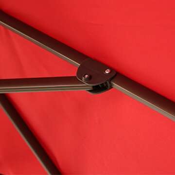 Ulax Deluxe 11 Ft Offset Hanging Umbrella with 360° Rotation