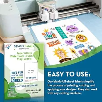 Printable Vinyl Sticker Paper for Vibrant Crafting