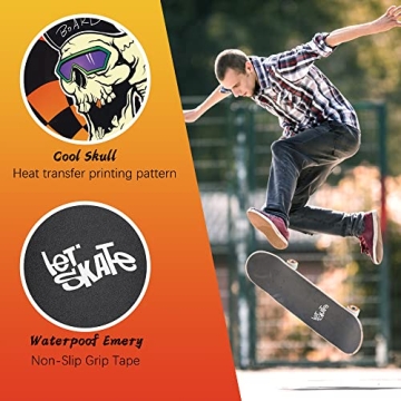 Complete 31"x8" Skateboard for All Ages and Skills