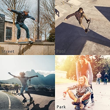 Complete 31"x8" Skateboard for All Ages and Skills