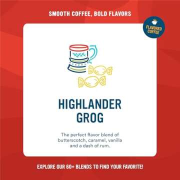 Cameron's Decaf Highlander Grog Coffee - Smooth & Flavorful