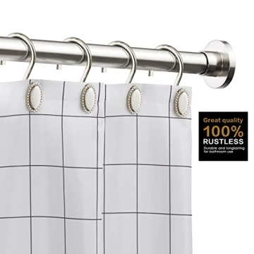 Chic Nickel Shower Curtain Hooks for Your Bathroom