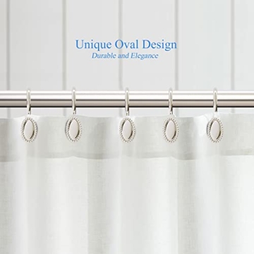 Chic Nickel Shower Curtain Hooks for Your Bathroom