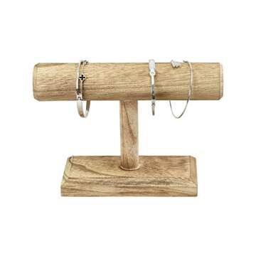 Ikee Design Antique Color (Oak) Wooden Display Jewelry Accessory Stand