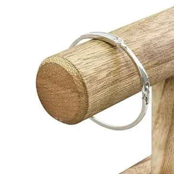 Ikee Design Antique Color (Oak) Wooden Display Jewelry Accessory Stand