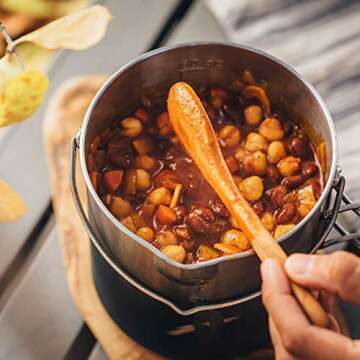 Solo Stove Pot 1800 Stainless Steel Companion Pot great Cookware for Backpacking Camping Survival Backpacking Kitchen and Cooking simple Equipment Set & Accessories for Hiking Campfires and Adventure