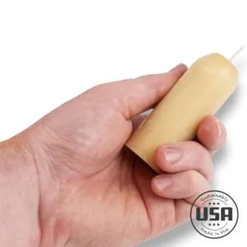 UCO 12-Hour Natural Beeswax Long-Burning Candles for UCO Candle Lanterns and Emergency Preparedness, 20-pack, Made in USA