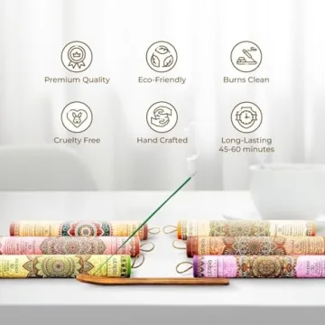 Premium Incense Sticks 180 Pack with Burners Aromatherapy Gift