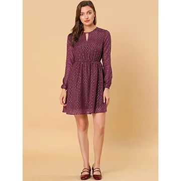 Chic Allegra K Choker V Neck Dress for Parties