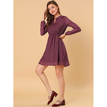 Chic Allegra K Choker V Neck Dress for Parties