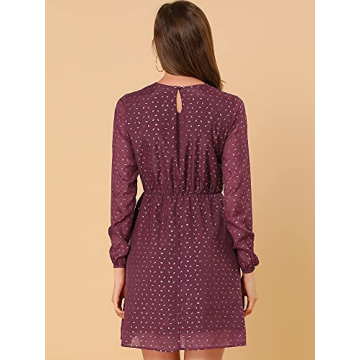 Chic Allegra K Choker V Neck Dress for Parties