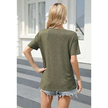 Be Kind T Shirts Women Graphic Short Sleeve Summer Tops Loose Casual Teacher Tees (Green-1, Medium)