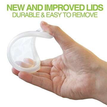 SWZY Deli Containers with Lids, 16 oz. 20 Pack Plastic Microwaveable Leakproof Clear Food Storage Container BPA Free