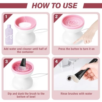 Electric Makeup Brush Cleaner for Quick & Easy Use