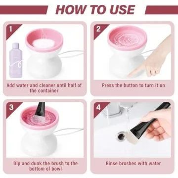 Electric Makeup Brush Cleaner for Quick & Easy Use