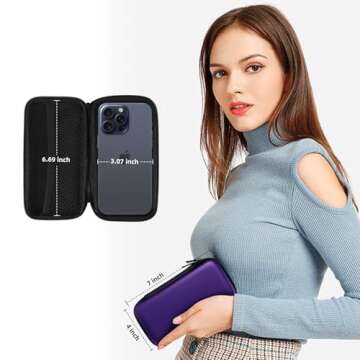 iMangoo Shockproof Carrying Charger Case Hard Protective EVA Impact Resistant Power Bank Pouch Small...