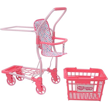 Kookamunga Kids 2-in-1 Grocery Cart for Creative Play