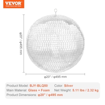 Large 20 Inch Disco Ball - Perfect for Parties