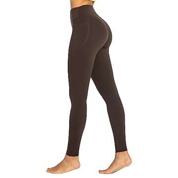 Sunzel No Front Seam High Waisted Yoga Leggings with Pockets