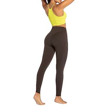 Sunzel No Front Seam High Waisted Yoga Leggings with Pockets