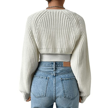 Versatile Verdusa Women's Knitted Crop Cardigan for All Occasions